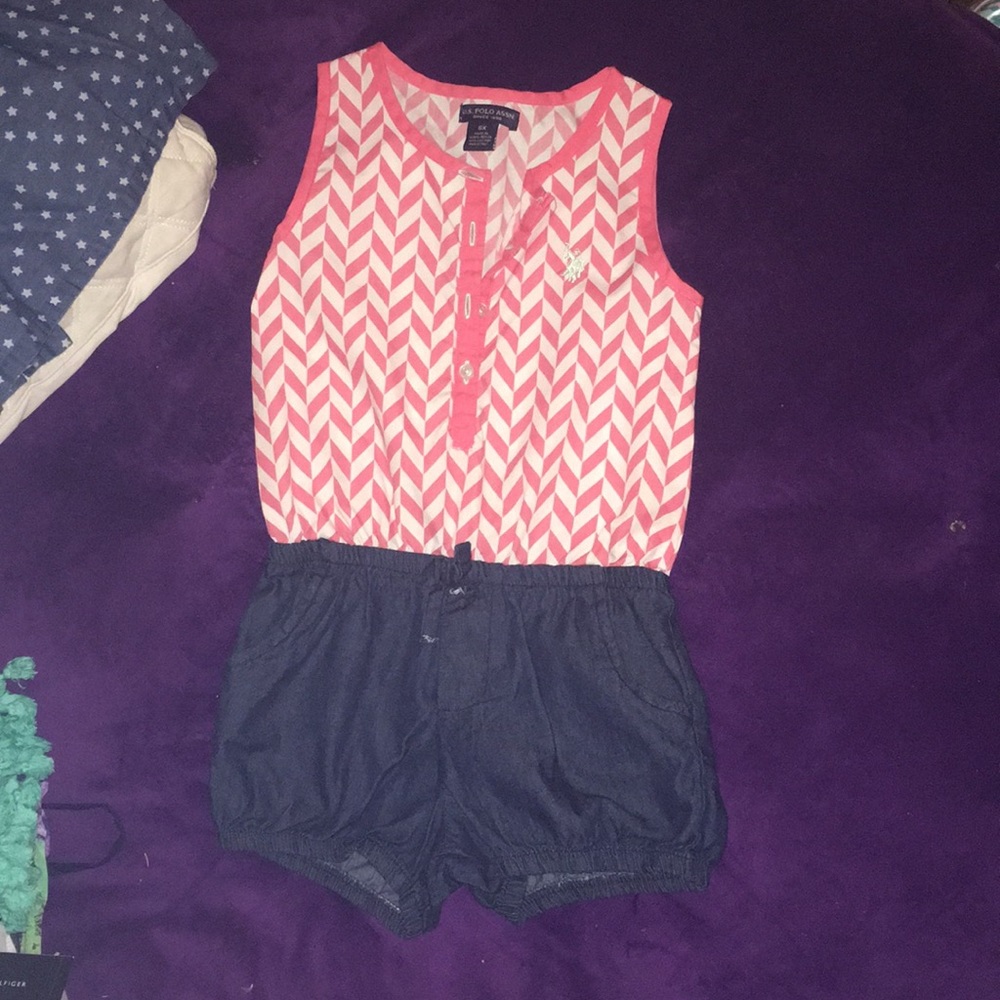 polo 6x girl romper